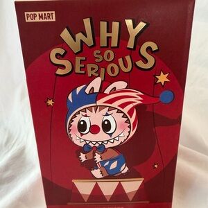 Pop Mart Why So Serious plush pendant, Silver Mist Clown Hacipupu